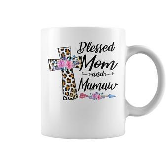 Blessed To Be Called Mom And Mamaw Funny Grandma Mothers Day Coffee Mug | Mazezy
