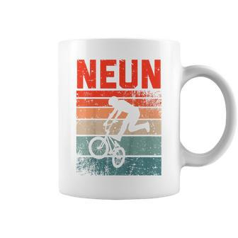 BMX Fahrer Fan Tassen für Kinder, Vintage 9. Geburtstag Junge - Seseable