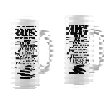 Boats Are Like Strippers They Work Until You Quit On Back Coffee Mug | Mazezy