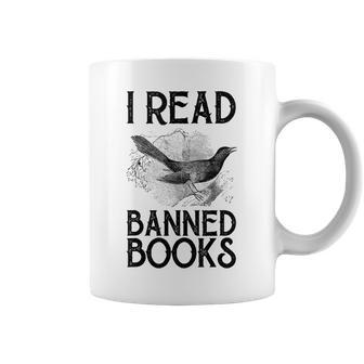 Book Lovers Vintage I Read Banned Books Reading Lovers Coffee Mug - Seseable