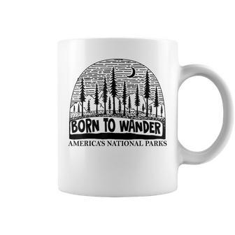 Born To Wander Americas National Parks Nature Coffee Mug - Thegiftio UK