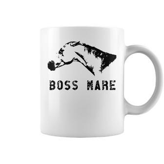 Boss Mare Equestrian Themed Gifts For Horse Lovers Coffee Mug | Mazezy