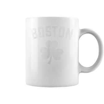 Boston St Patricks Day - Pattys Day Shamrock Coffee Mug - Seseable