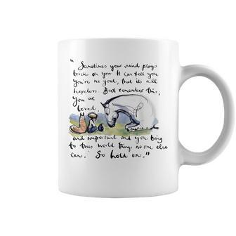 Boy Mole Fox And Horse Quote Sometimes Your Mind Stays Coffee Mug | Mazezy
