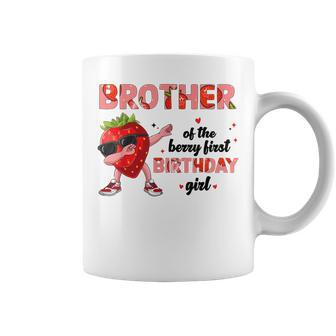 Brother Of The Berry Sweet One Strawberry First Birthday 1St Coffee Mug | Mazezy
