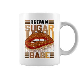 Brown Sugar Babe Funny Lips African Pride Black History Coffee Mug - Seseable