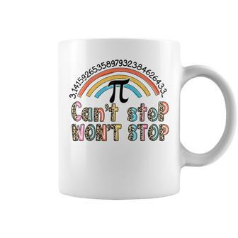 Cant Stop Pi Wont Stop Leopard Pi Day Math Lover Coffee Mug | Mazezy