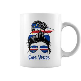 Cape Verde Girl Cape Verdean Girl Cabo Verde Woman Flag Coffee Mug | Mazezy