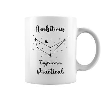 Capricorn Ambitious And Practical Coffee Mug | Mazezy