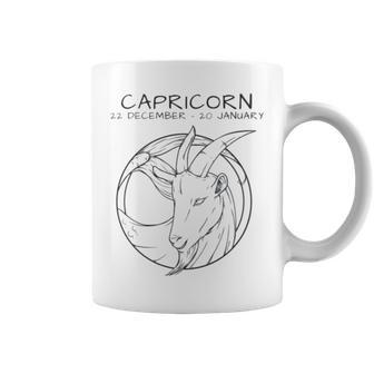 Capricorn Icon Design Coffee Mug | Mazezy
