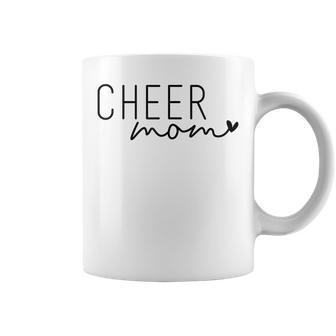 Cheer Mom Cheerleading Mom Leopard Cheetah Messy Bun Gift For Womens Coffee Mug | Mazezy