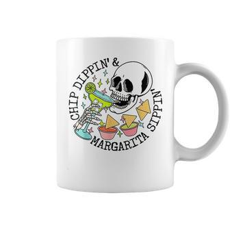 Chippin Dippin Margarita Sippin Skull Coffee Mug | Mazezy