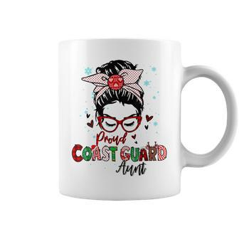 Christmas Proud Coast Guard Aunt Xmas Gift For Coast Guard Coffee Mug - Seseable