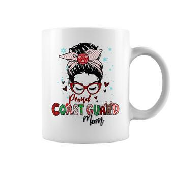 Christmas Proud Coast Guard Mom Xmas Gift For Coast Guard Coffee Mug - Seseable