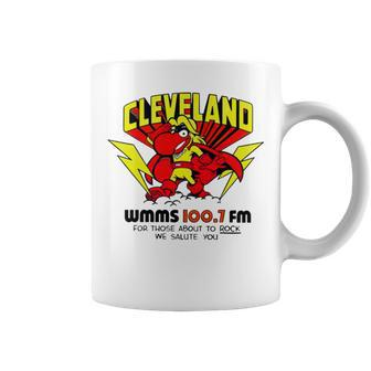 Cleveland Wmms Loo7 Fm For Those About To Rock We Salute You Coffee Mug | Mazezy