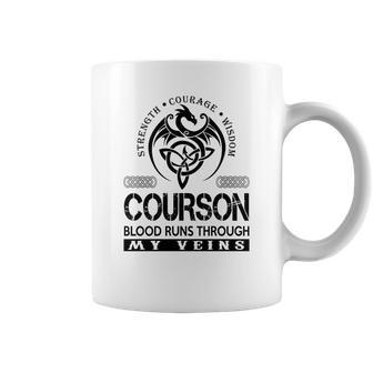 Courson Blood Runs Through My Veins V2 Coffee Mug - Seseable
