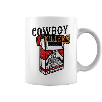 Cowboy Killers Skeleton Horse Skull Cigarette Texas Retro Coffee Mug | Mazezy