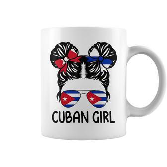 Cuban Girl Messy Hair Cuba Pride Roots Patriotic Womens Kids Coffee Mug | Mazezy