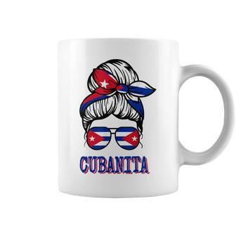 Cubanita Cuba For Women Cuban Flag For Girls Coffee Mug | Mazezy