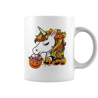 Cute Candy Corn Unicorn Halloween Pumpkin Men Women Kids Coffee Mug - Thegiftio UK