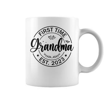 Cute First Time Grandma 2023 Announcement New Grandma Coffee Mug | Mazezy