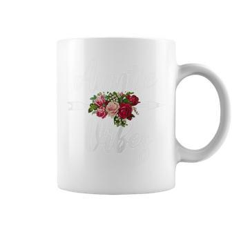 Cute Funny Gift For Aunt Sister In Law Floral Auntie Vibes Coffee Mug | Mazezy