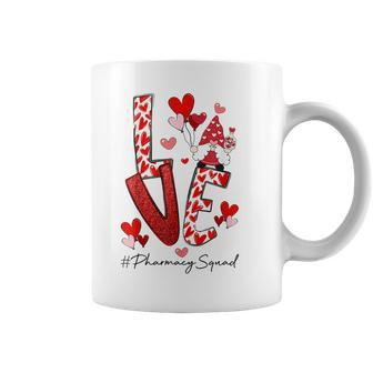 Cute Gnome Love Pharmacist Valentines Day Pharmacy Squad Coffee Mug - Seseable