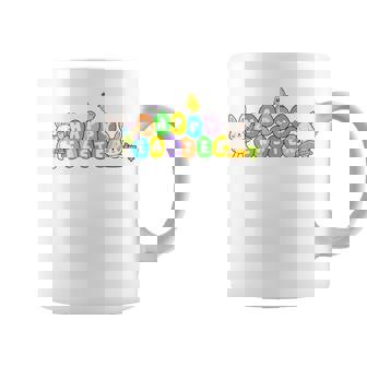 Cute Happy Easter Eggs With Bunny Rabbits - Happy Easter Coffee Mug | Mazezy