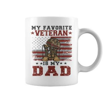 Dad Veterans Day My Favorite Veteran Is My Dad Costume Gifts Coffee Mug - Seseable