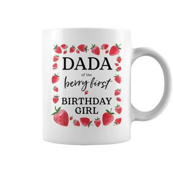 Dada Of The Berry First Birthday Girl Sweet One Strawberry Coffee Mug - Thegiftio UK