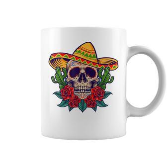 Day Of The Dead Sugar Skull Cinco De Mayo Coffee Mug | Mazezy AU