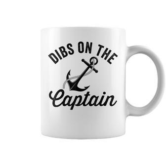 Dibs On The Captain Funny Captain Wife Coffee Mug | Mazezy