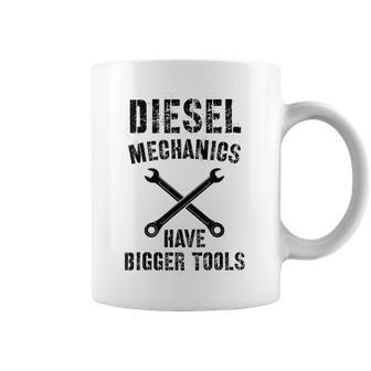 Diesel Mechanic | Bigger Tools Diesel Mechanics Gift Coffee Mug | Mazezy
