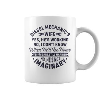 Diesel Mechanics Wife Mechanic Funny Anniversary Gift Women Coffee Mug | Mazezy