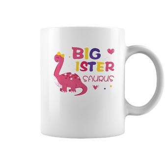 Dinosaur Big Sister Announcement V2 Coffee Mug - Thegiftio UK