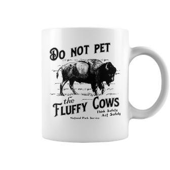 Do Not Pet The Fluffy Cows American Bison Vintage Coffee Mug | Mazezy