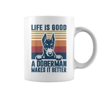 Doberman Gifts For Men Women Doberman Dog Dad Mom Coffee Mug | Mazezy
