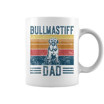 Dog Dad - Vintage Bullmastiff Dad Coffee Mug - Seseable