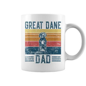 Dog Dad - Vintage Great Dane Dad Coffee Mug - Seseable