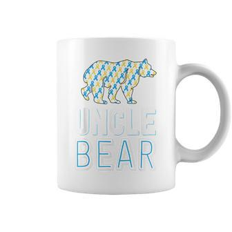 Down Syndrome For Uncle Bear T21 Family Awareness Coffee Mug | Mazezy