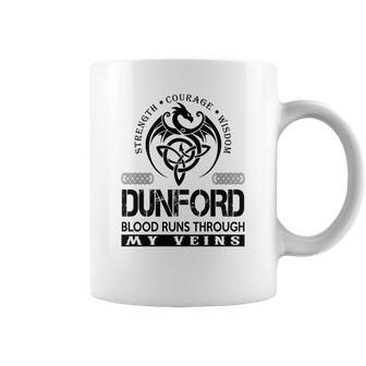 Dunford Blood Runs Through My Veins V2 Coffee Mug - Seseable