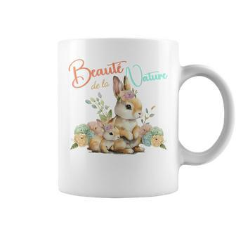 Easter Rabbit Lover Cute Floral Bunny Women Kids Funny Gift Coffee Mug | Mazezy