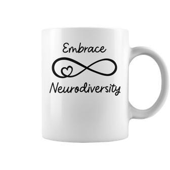 Embrace Neurodiversity Autism Awareness Teacher Mom Coffee Mug | Mazezy
