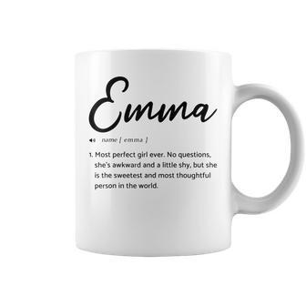 Emma Sarcastic Name Definition Gift For Emma Coffee Mug | Mazezy