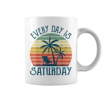 Every Day Is Saturday Funny Retirement Gift Men Women Coffee Mug - Seseable