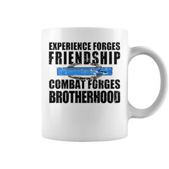 Experience Forges Friendship Combat Forges Brotherhood Coffee Mug | Mazezy