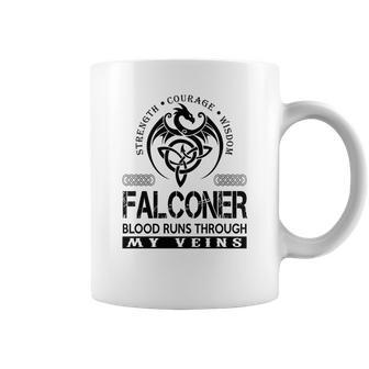 Falconer Blood Runs Through My Veins Coffee Mug - Seseable