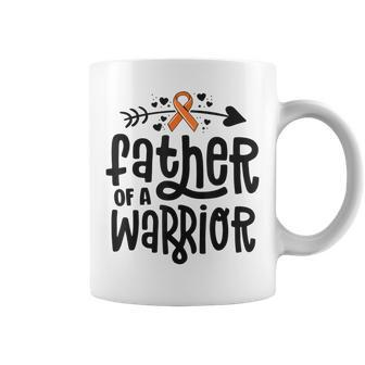Father Of A Warrior Dad Family Leukemia Cancer Awareness Coffee Mug | Mazezy