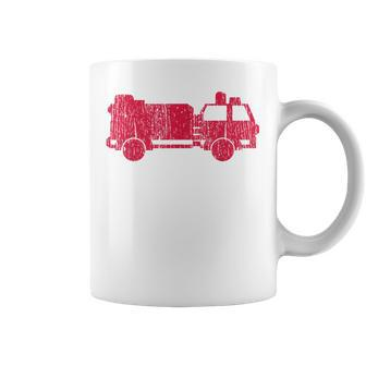 Fire Truck Vintage Fire Fighter Gift Fireman Coffee Mug - Seseable