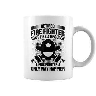 Firefighter Retirement Gift - Retired Fire Fighter Just Like Coffee Mug - Seseable